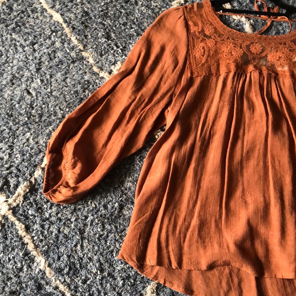 🍁🍂burnt orange blouse🍁🍂